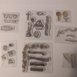 2/$15 Assorted Clear Rubber Stamps for Card Making/Crafts- DIY-Plants, Easter